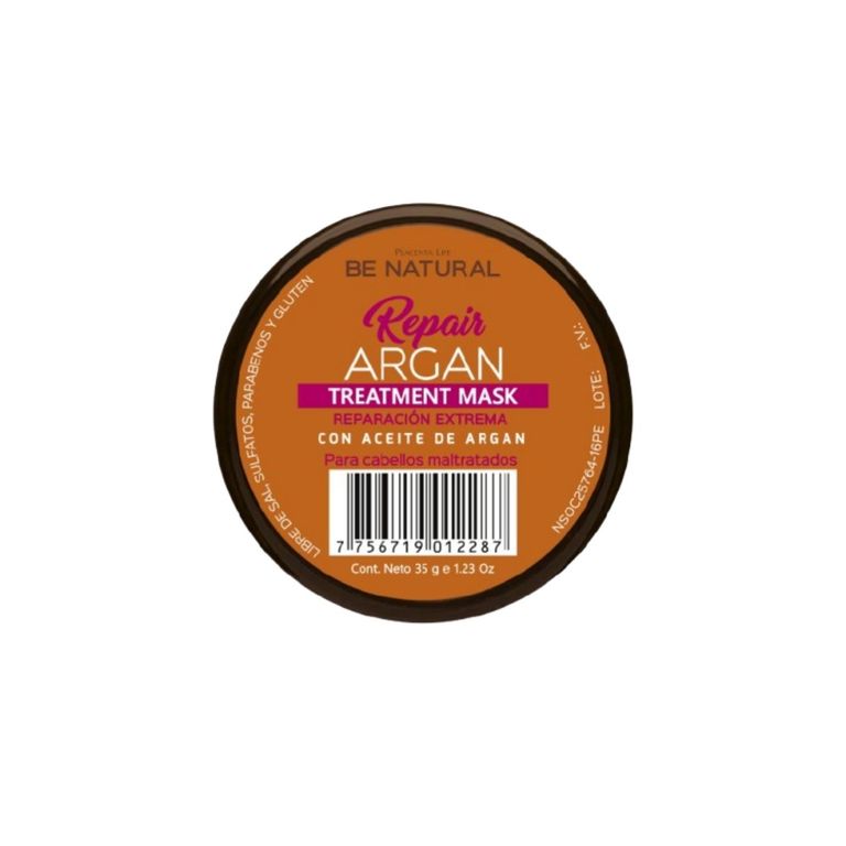Mascarilla Repair Argan Be Natural Envase 35 g
