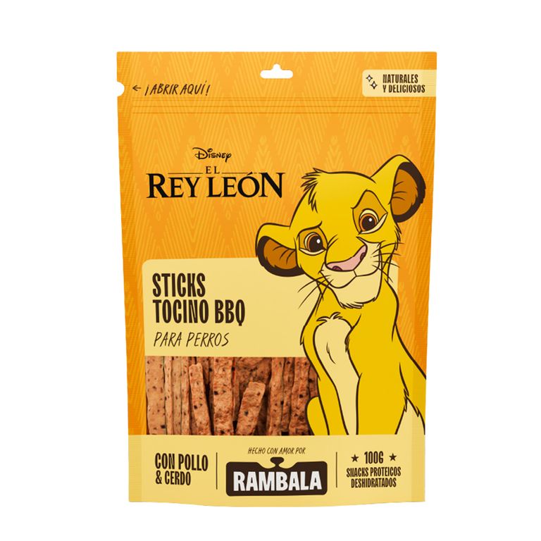 Sticks de Tocino BBQ Rambala Doypack 100 g