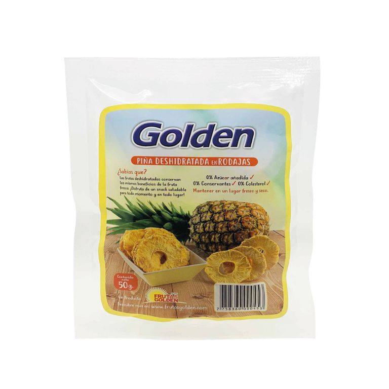Piña Golden Rodajas Deshidratada x 50 g