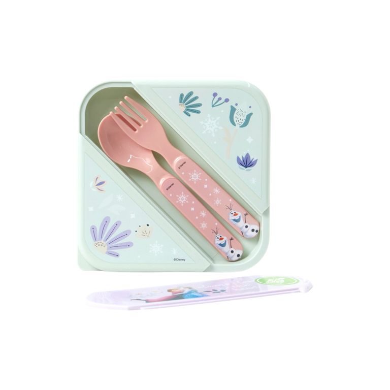 Hermético 850mL con Cubiertos Frozen