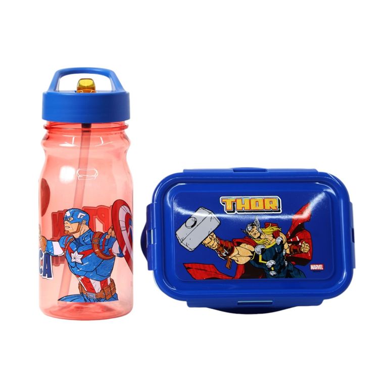 Táper Hermético con Botella Marvel Avengers