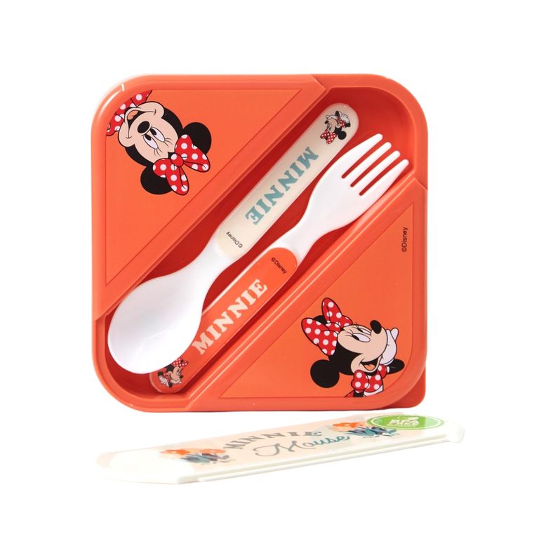 Hermético con Cubiertos Disney Minnie 850 mL