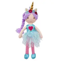 CREATION - Muñeca de Trapo Unicornio Turquesa