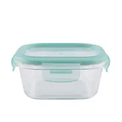 Casa Joven - Hermético Vidrio Cuadrado Aloe 530 mL