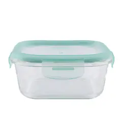 Casa Joven - Hermético Vidrio Cuadrado Aloe 800 mL