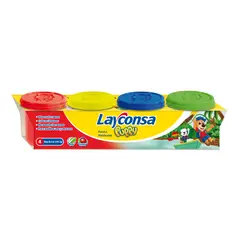 LAYCONSA - Masa para Moldear Layconsa 4 Colores 5 oz