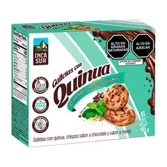 INCASUR - Galleta Con Chipas Chocolate y Menta 6U Envase x 180 g