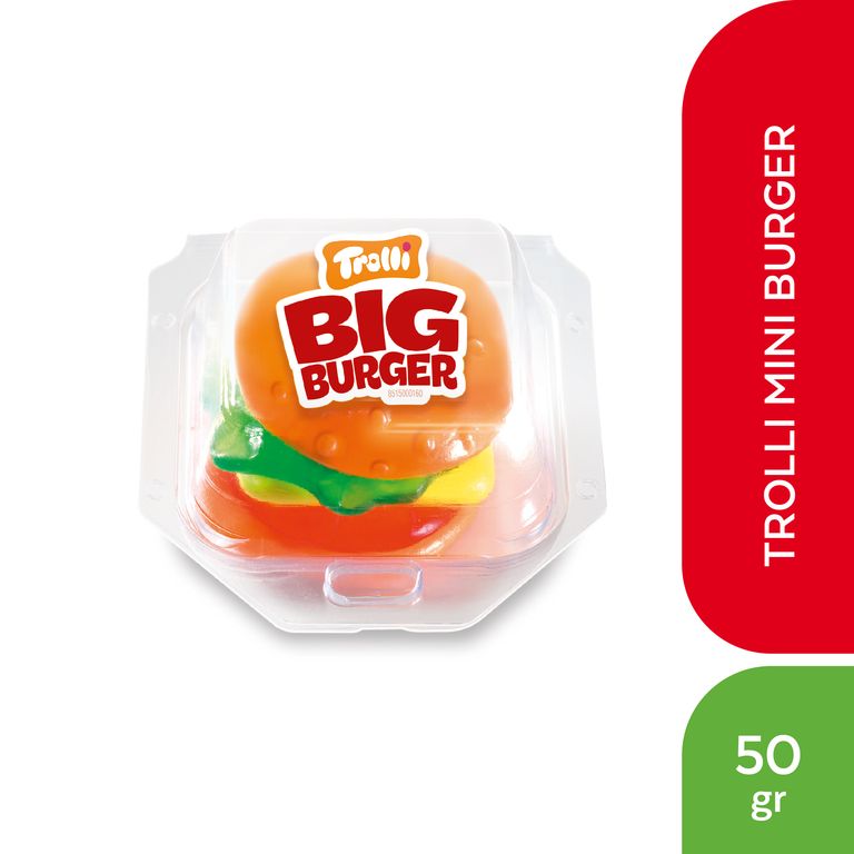 Golosinas Trolli Big Burger Envase 50 g