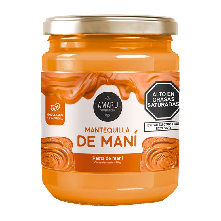 Mantequilla de Maní Amaru Superfoods Envase 410 g