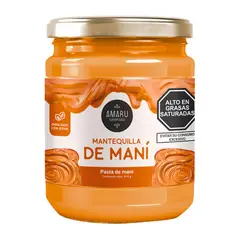 AMARU SUPERFOODS - Mantequilla De Maní Frasco x 410 g