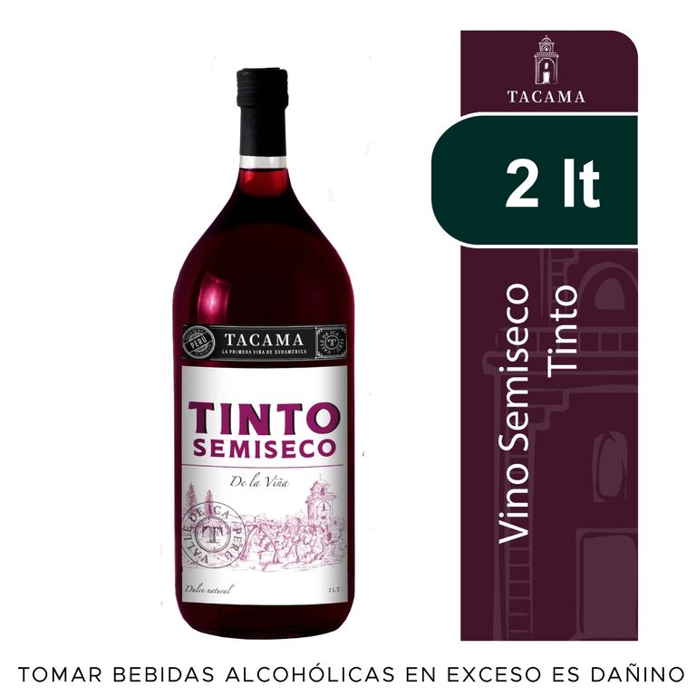 Vino Tinto Tacama Semiseco de la Viña Botella 2 L