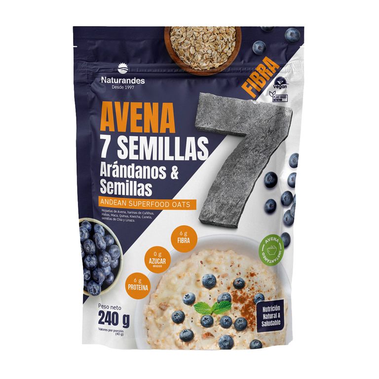 Avena 7 Semillas Arándano Naturandes Bolsa 240 g