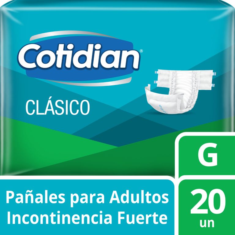 Pañales Cotidian Clásico Talla G Empaque 20 Und