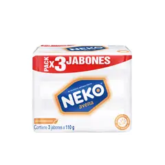 NEKO - Jabón Neko Avena Pack 3 Empaques 110 g