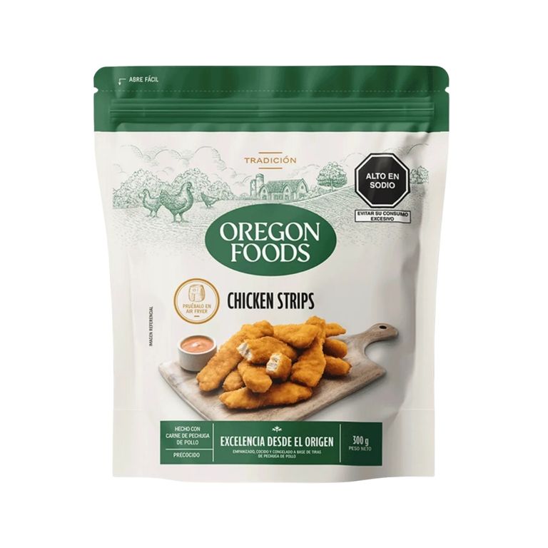 Chicken Strips Oregon Foods Congelado Empaque 300 g