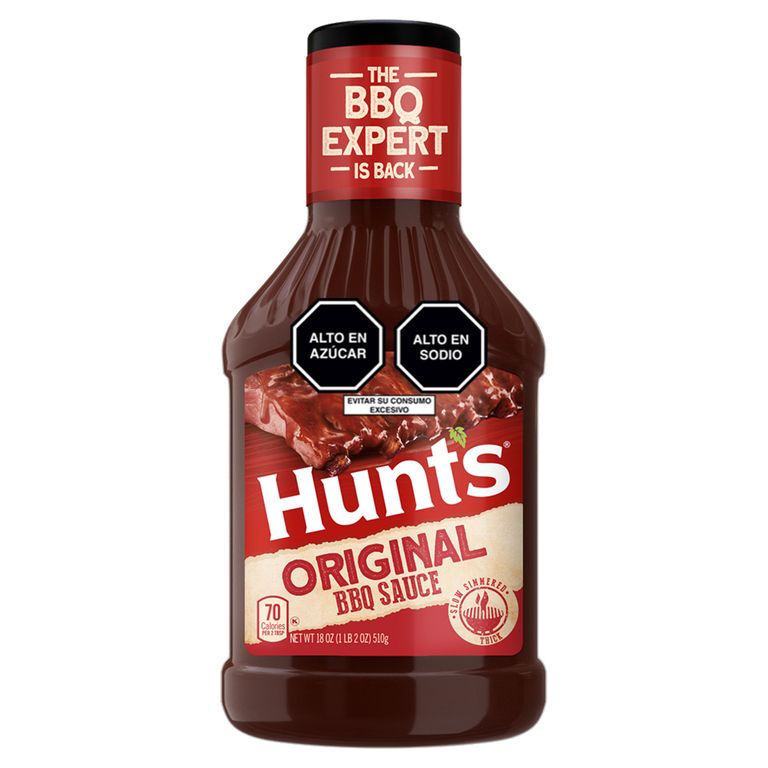Salsa BBQ Original Hunts Botella 510 g