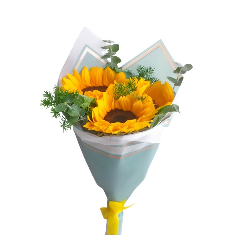 Ramo De 3 Girasoles x Un
