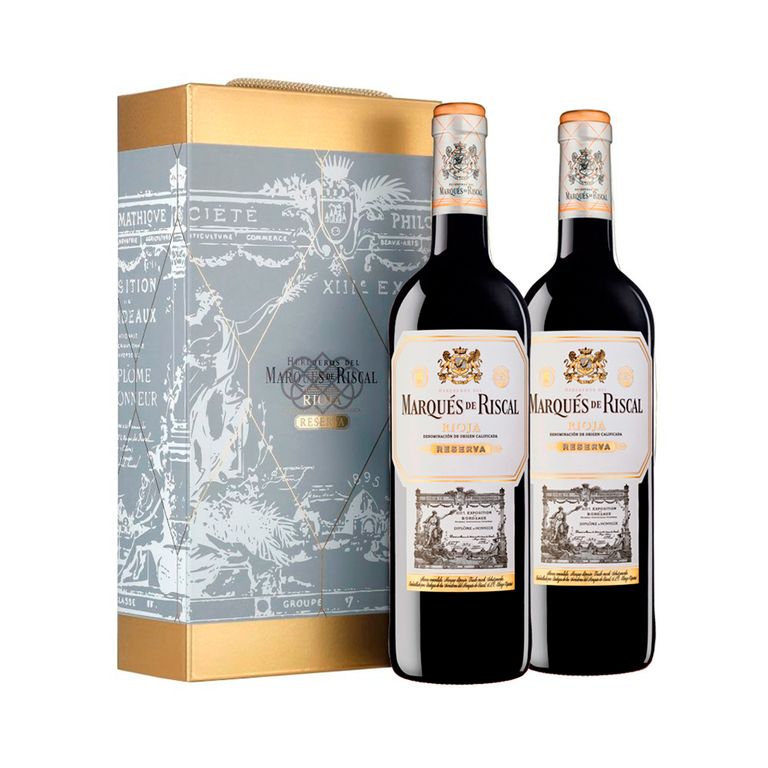 Vino Tinto Marqués de Riscal Reserva Pack 2 Botellas 750 mL