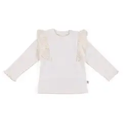 REDWOOD - Polo Rib Ruffle Bebé Niña Redwood