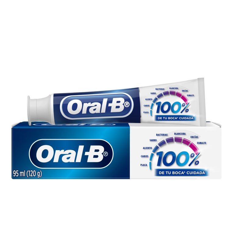 Crema Dental Oral B 100% Envase 95 mL