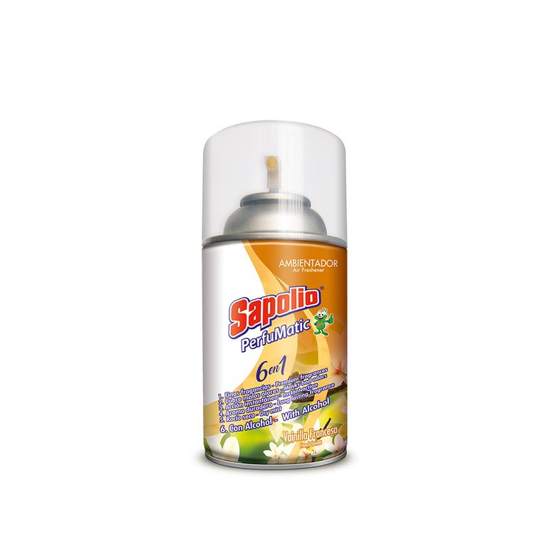 Repuesto Ambientador Sapolio Perfumatic Vainilla Envase 240 mL