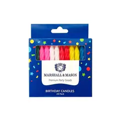 MARSHALL MASON - Velas Espiral Colores Marshall Mason Pack 12 Und