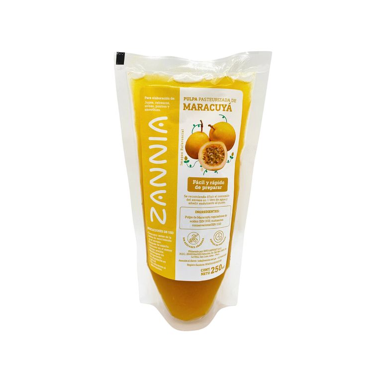 Pulpa De Maracuyá Doypack Zannia x 250 g