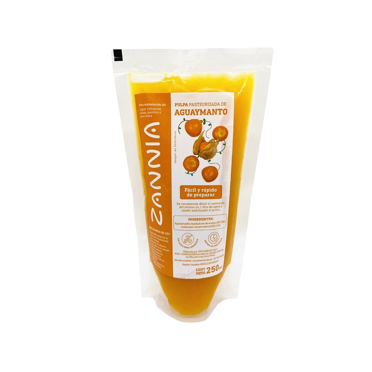 Pulpa De Aguaymanto Doypack Zannia x 250 g