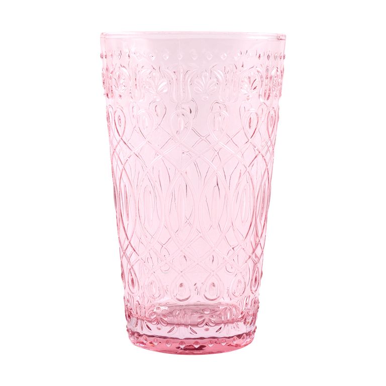 Vaso Largo 360mL Botany Rosa