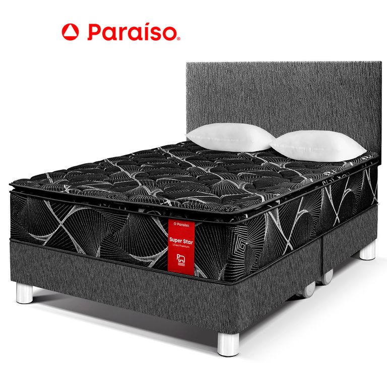 Dormitorio Super Star Negro Queen