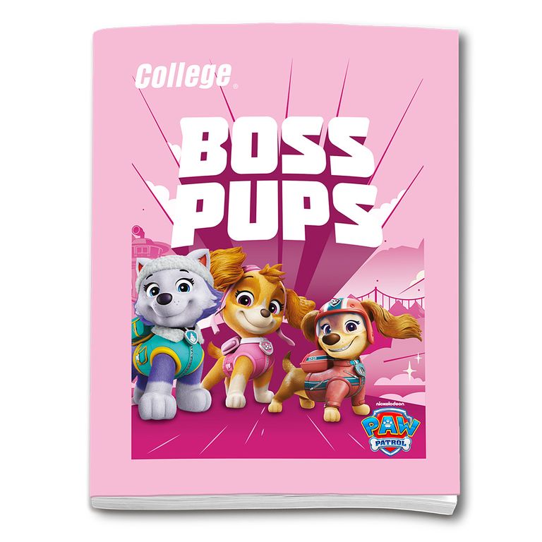 Cuaderno Deluxe College Triple Renglón Paw Patrol 80 Hojas