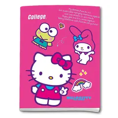 COLLEGE - Cuaderno Deluxe College Triple Renglón Hello Kitty y Amigos
