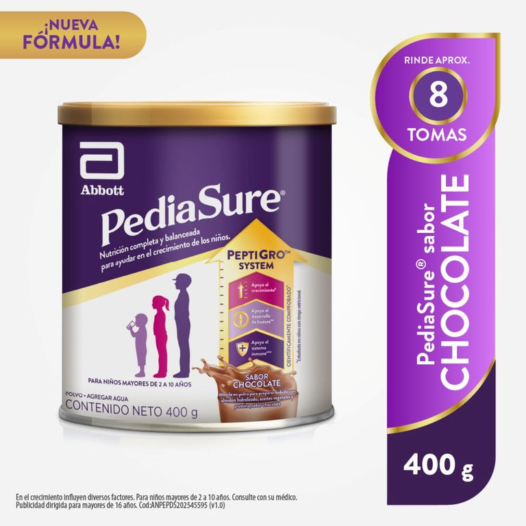 Alimento Nutricional Pediasure Polvo Chocolate Lata 400 g
