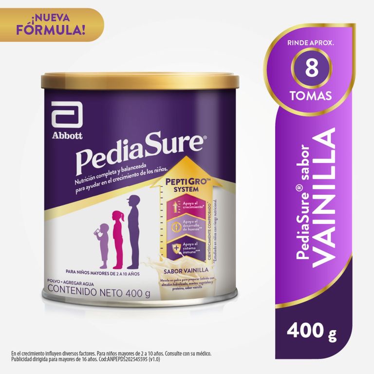 Complemento Alimenticio Infantil PediaSure Vainilla Lata 400 g