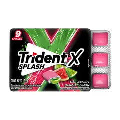 TRIDENT - Chicle Trident Splash Sandía Limón Empaque 17.1 g