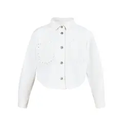 REDWOOD - Casaca Denim Crop Teen Niña Redwood