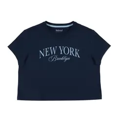 REDWOOD - Polo Crop 100% Algodón Mujer Redwood