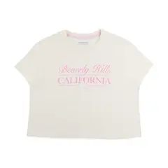 REDWOOD - Polo Crop 100% Algodón Mujer Redwood