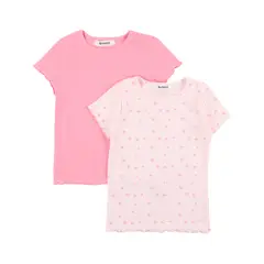REDWOOD - Pack X2 Polos Rib Niña Redwood