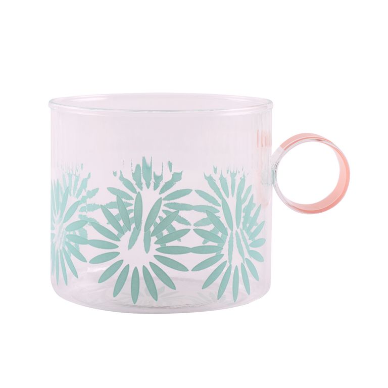 Taza Mug de Vidrio Anis Estrella Menta