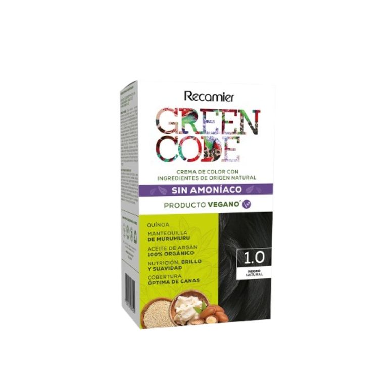 Tinte Capilar  Green Code Tono 1.0 Negro Natural