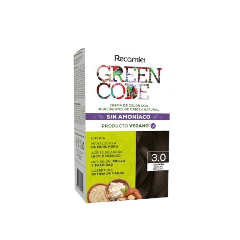 Kit Tinte Green Code 3.0 Castaño Oscuro Natural