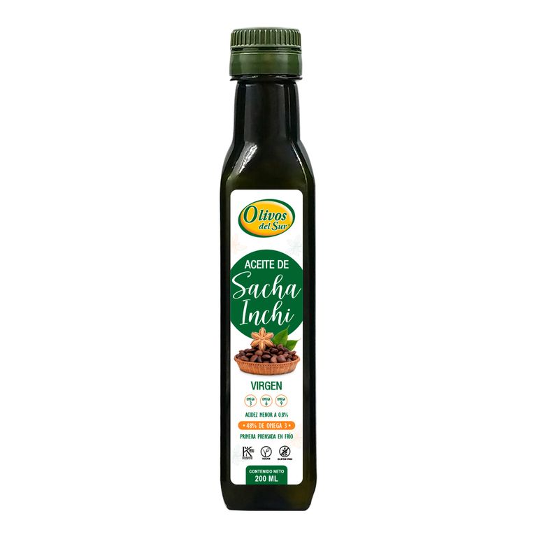 Aceite de Sacha Inchi Virgen Olivos del Sur Botella 200 mL