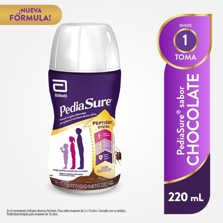 Bebida Nutricional Pediasure Chocolate Botella 220 mL