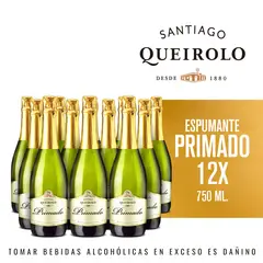 SANTIAGO QUEIROLO - 12X ESPUMANTE PRIMADO QUEIROLO 750ML
