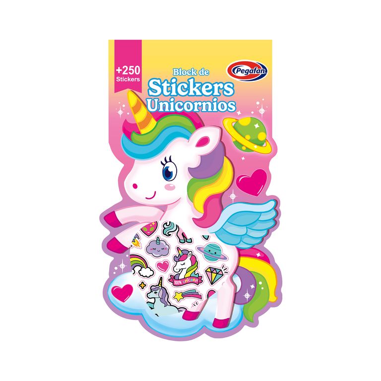 Stickers Pegafan Block Unicornio