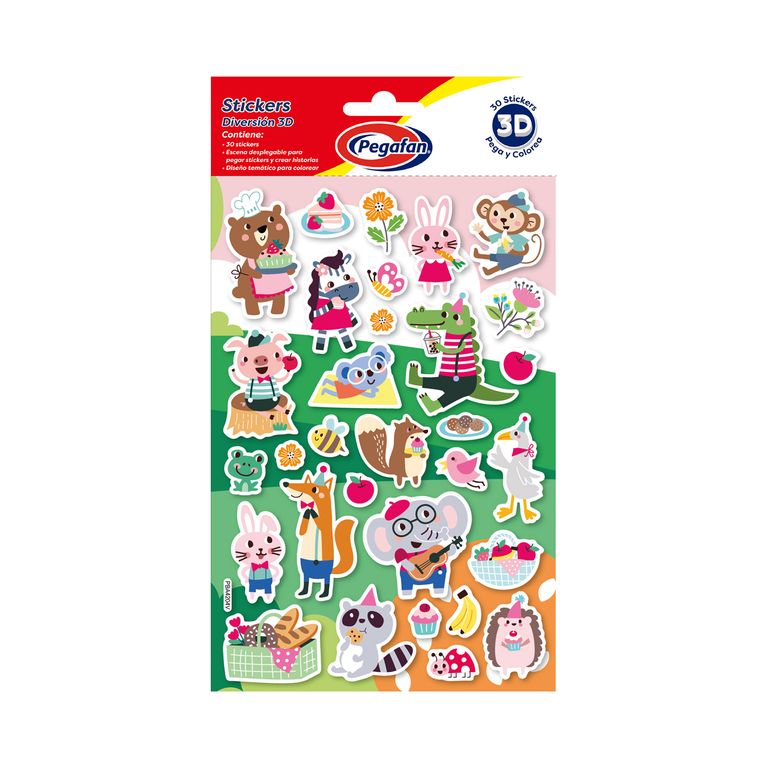 Stickers Pegafan Picnic Animales