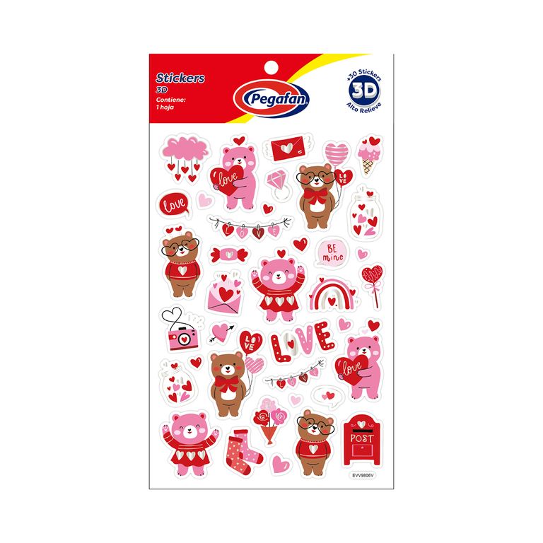 Stickers Pegafan Osito Cariñoso