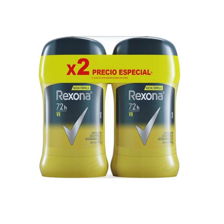 Antitranspirante Barra Rexona V8 Empaque