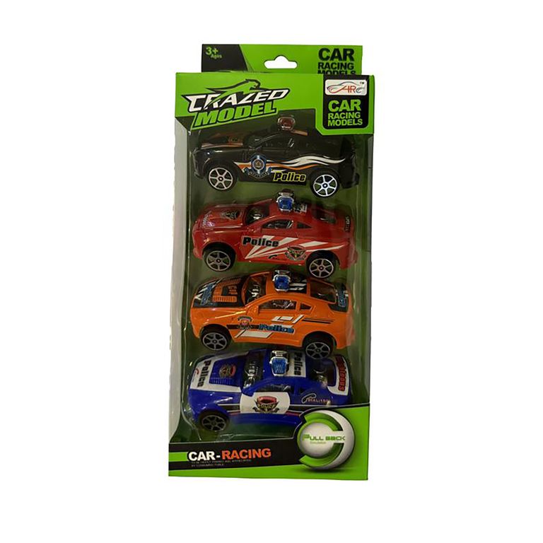 Set Carro Policia 4 Pzas